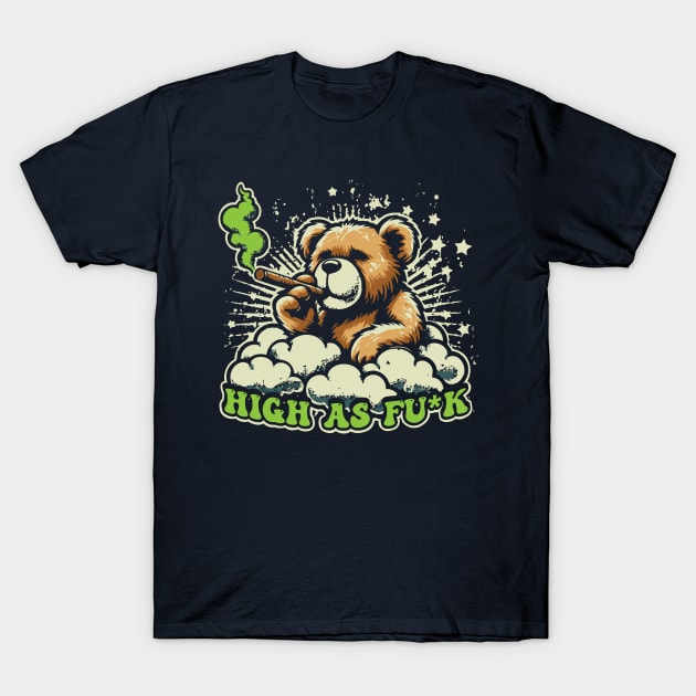 High As Fu*k T-Shirt by Trendsdk